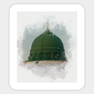 Masjid an Nabawy Watercolor Sticker